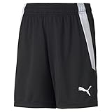 PUMA unisex-child Shorts, Puma Black-Puma White, 152