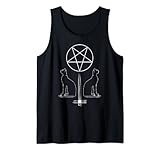 Satanische Katzen | Pentagrammkreuz | Hagel Satan 666 | Evil Tank Top