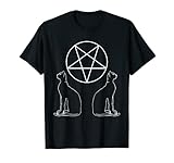 Satanische Katzen | Pentagramm | Hail Satan 666 | Purr Evil T-S