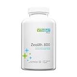 Vitabay Zeolith 800 • 240 vegane Kapseln • Über 90% Klinoptilolith • Tribomechanisch mikronisiert und aktiviert • Pharmaqualität • Organisch • Nicht tox