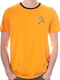 Star Trek Herren T-Shirt Uniforme, Gelb (Jaune), XXL