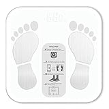 HEYUANPIUS Waage für Körpergewicht, Intelligentes digitales elektronisches Badezimmerwaage Bluetooth-kompatibel Körperfett BMI Waage APP. Analyzer Social App