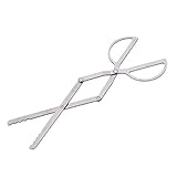 Keenso Outdoor Camping Zange, tragbare Faltbare Zange Edelstahl Feuerzange für Outdoor BBQ Camping Picknick