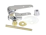 WENKO Befestigung für Holz- und Polyresin WC-Sitze - WC-Sitz Befestigungsersatz-Set, Zinkdruckguss, C