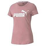 PUMA Damen ESS Logo Tee Kurzärmeliges T-Shirt, Rosa, M