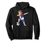 Dabbing Soccer Boy Serbien Trikot Serbisch Pullover H