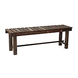 FHB Gartenbank Holz, Bänke für Draußen, Outdoor-Lounge-Möbel mit Rustikalem Landhaus-Design, für Veranda, Terrasse, Garten, Rasen, Balkon, Hinterhof und I