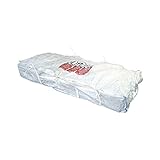 Big Bag Asbest - Plattenbag 260 x 125 x 30 cm, Schürze 3-seitig + Deckel, mit Asbest-Warndruck, beschichtet, uv-stabilisiert, 4 Hebeschlaufen, SWL 1500 kg, SF 5:1