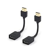 VCE 2 stück Hochgeschwindigkeits HDMI Verlängerungskabel Hdmi Verlängerung Extension TV Stick Adapterkabel 12