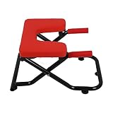 GYDYHD Kopfstandhocker Multifunktionaler Faltbarer Yoga-Hocker Haushalt Fitnessgeräte Sport Hilfsmittel Invertierter Stuhl Home Gym Balance Board (Color : Red)