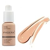 Glamza Phoera Foundation Concealer Make-up volle Deckung Matte Brighten Long Lasting UK (103 Warm Peach)