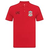 Liverpool FC - Jungen Polo-Shirt mit Wappen - Offizielles Merchandise - Geschenk für Fußballfans - Rot - 8-9 J