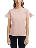 ESPRIT T-Shirt mit Volant-Ärmeln, Organic C