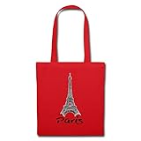 Spreadshirt P.D. Moreno Eiffelturm Paris Stoffbeutel, R