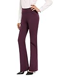 SEVEGO Damen Caprihose mit Taschen, 53,3 / 73,7 / 83,8 / 88,9 cm, burgunderfarben,