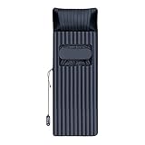 HuaBiao Airbag Knet-Massagekissen, Mit Vibrationsmotoren Pad Und 2 Heizkissen, Körpermassagekissen for Nacken, Schulter, Hüfte Und Rücken, Shiatsu Massage-Matratze (Color : Black)