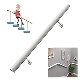 RTYUI Treppengeländer Handlauf Weißer Handlauf Holz - Handhaltegriff Komplettset, Anti-Rutsch Treppengeländer, Loft Villa Innen- und Außengeländer für Senioren/Kinder (30-400cm) (Größe: 300cm) (