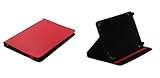 Markenlos Bookstyle Tablet Hülle Book Case Rot +Standfunktion Odys Thor 10 Plus 3G