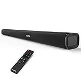 Soundbar for TV with Built-in Subwoofers, Saiyin TV Lautsprecher, 80W kabelgebundene und drahtlose 36-Zoll-Bluetooth Soundsystem für Fernseher optische/Aux/RCA-Verbindung, Wandmontag