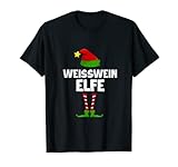 Weißwein Elfe Partnerlook Familien Elfen Outfit Weihnachts T-S
