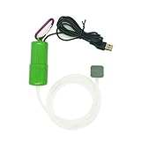 Xzbnwuviei Mini-USB-Luftpumpe, leise, tragbare Mini-USB-Aquarium-Luftpumpe für Sauerstoff, energiesparend, Kompressor, Zubehör für W