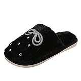 Hausschuhe Damen Flauschig Pantoletten Plüsch Herren Fleece Slipper Pantoffeln Flip Flop Warm Schlappen Gästehausschuhe Winterschuhe Schuhe Pantoffel Flacheschuhe Filzp