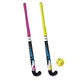 AK Sport Hockey Ball Hockey Set 2 Stöcke + Ball, gelb, 84