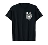Panda in der Brusttasche T-Shirt Lustiges Pandabär S