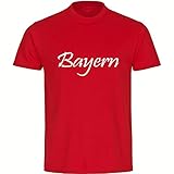 VIMAVERTRIEB® Kinder T-Shirt Bayern - Schiftzug Style - Druck:weiß - Shirt Jungen Fußball Fanartikel Fanshop - Größe:164