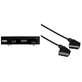 Xoro HRK 7660 HD Receiver für digitales Kabelfernsehen (HDMI, SCART, USB 2.0, LAN, PVR Ready, Mediaplayer) schwarz & Hama Scart zu Scart-Kabel M/M 1,5m mit 21