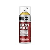 EASYMAX Sprühlack matt mit extrem hoher Deckkraft - Spraydosen Sprühfarbe DIY Lack Acryllack Spray Paint Farbspray Sprühdose Lackspray (RAL 1018 - zinkgelb)