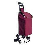 JYDQM Trolley,Einkaufswagen Leichtes, Strapazierfähiges Und Leichtes Material Einkaufswagen Mit Rollen 6-Rad-Klapp-Einkaufswagen Wagen Für Alte Leute Kleiner Wagen,B