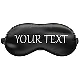 Schlafmaske Reise Relax Augen Abdeckung Bett Emoji Nickerchen Augenbinde Seine Schwarz Your text Dein Text Auf Anfrage [042]