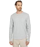 Michael Kors Slub Long Sleeve Pocket Tee Heather Grey MD