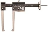 BGS 8689 | Bremsscheiben-Messschieberund Reifenprofil-Messlehre | 60 mm | 2-IN-1