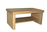OKTA Couchtisch Holz Massiv - Couchtisch Modern – Couchtisch Massivholz - Couchtisch Wohnzimmer – Beistelltisch Eiche – Sofa Tische Wohnzimmer - 105 x 60 x 47