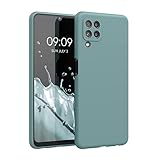 kwmobile Hülle kompatibel mit Samsung Galaxy A22 4G - Hülle Silikon gummiert - Handyhülle - Handy Case in Arctic B