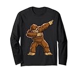 Dabbing Bigfoot Funny Sasquatch Boys Men Dab Dance Monster Lang