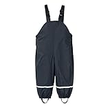 GEU Unisex Kinder Regenhose Wind- und wasserdicht Regenoverall Atmungsaktiv Matschhose Mädchen Buddelhose Jungen Buddelhose Latzhose Skihose Outdoor Sport H