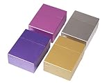 3 von 4 Stück Zigarettenbox XXL Gold - Silber - Blau - Violett für Big Box mit 30 Zigaretten E