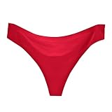 Zhiyao Underwear Damen Thong Modern Cotton Unterwäsche Slip G-Strings Ice Silk Seamless C