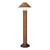 zunruishop Leselampen bodenstehend Moderne Stehleuchte Industrie Personalisierte Handgefertigte Bambus Weben tropischen Stil Art Deco Stehen Lampe for Wohnzimmer Lese Schlafzimmer hohe Stehlamp