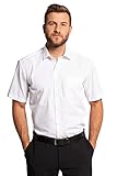 JP 1880 Herren große Größen L-8XL bis 8XL, Halbarm-Hemd, Businesshemd, Popeline-Gewebe, bügelfrei, Kent-Kragen, Brusttasche weiß 4XL 713990 20-4XL