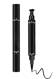 2 Stück geflügelter Eyeliner-Stempel- Eyeliner-Stifte für perfekte Flügel-Katzenaugen, wasserdichtes Flügel-Eyeliner-Stempelwerkzeug, Tattoo-Flügel-Eyeliner, langlebig wischfest natürlich g