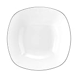 Seltmann 001.755571 Lido Black Line Schüssel, Eckig, 20cm x 20cm, Schw