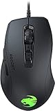 Roccat Kone Pure Ultra-Light Ergonomic Gaming Maus (Optischer Sensor 16000 dpi, RGB-Beleuchtung, 66G, Ultra leicht) schw