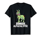 Alpacalypse – Alpaka gruseliger Zombie Halloween T-Shirt T-S