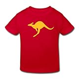Spreadshirt Känguru Australien Beuteltier Kinder Bio-T-Shirt, 122-128, R