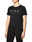 Nike Damen Run Dvn Miler T Shirt, Black/Reflective Silv, XL EU