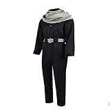 LFYZ My Hero Academia Aizawa Shouta Aizawa Anime Cosplay Kostüm Overall Uniform Set für Männer Frauen Academia Kostüme Halloween Schwarzer Schal und Gürtel Mann,Men's-XL